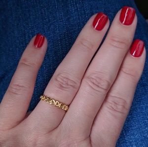 AmberRenée & Co Jewelry - 18k Gold Eternity True Love Hearts Band AmberRenée & Co Jewelry - 18k Gold Eternity True Love Hearts Band